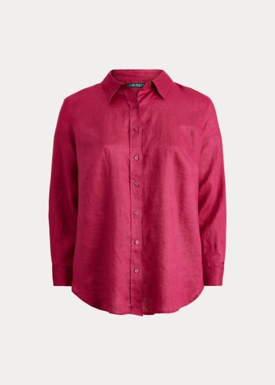 Women's Ralph Lauren Linen Shirts | 479682BAP